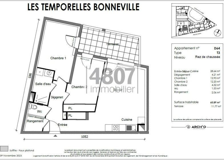 Appartement T3 à vendre à Bonneville