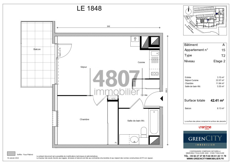 Appartement T2 à louer à Cluses