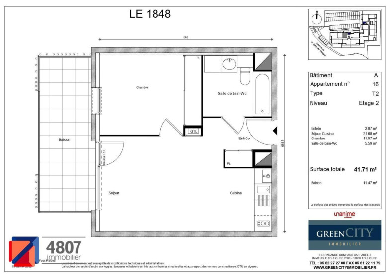 Appartement T2 à louer à Cluses